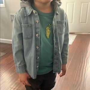 Kids Denim Shirt w/ Hoodie